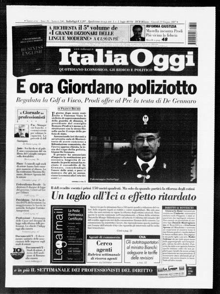 Italia oggi : quotidiano di economia finanza e politica